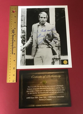 Autograph Perry Como (The Perry Como Show) signed B&W 8X10 photo COA Cover