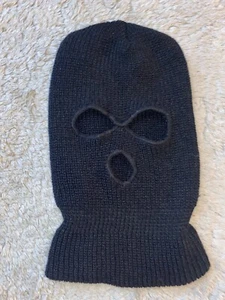 Black Balaclava Thick Mask - Men - Black - Picture 1 of 7