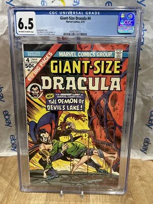 TAMAÑO GIGANTE DRACULA 4 CGC 6.5 DAVID ANTHONY KRAFT DON HECK GIL KANE MARVEL COMICS Foto 1 de 3
