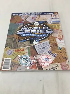 2003 World Series Program Magazine Display New York Yankees vs Florida Marlins - Picture 1 of 4