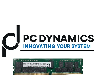SK Hynix 32GB 2Rx4 PC4-3200AA-R DDR4 RDIMM HMA84GR7CJR4N-XN RAM ECC REG BUFFERED - Immagine 1 di 2