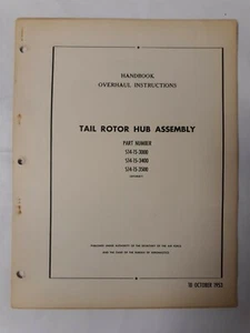 Sikorsky Tail Rotor Hub Assembly Handbook Overhaul Instructions 1953 Original - Bild 1 von 11