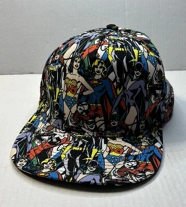 DC Comics Hat Girl Heroes Cap Snap Back Cat Wonder Woman Harley Quinn - Picture 1 of 6