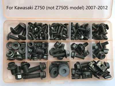 For Kawasaki Z750 (not Z750S model) Fairing Bolts Bodywork Screws Kit 2007-2012F - Image 1 of 4