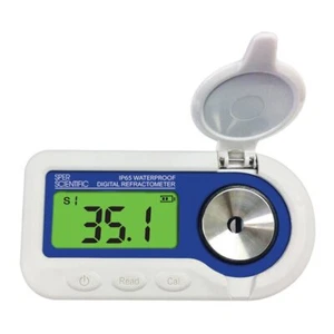 300059 Waterproof Digital Refractometer Brix 0 to 60% 4 1/2" x 2 1/4" x 1" 10... - Picture 1 of 5