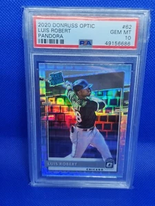2020 Optic Luis Robert Rated Rookie Card FOTL Pandora 75/99 #62 PSA 10 Gem Mint - Picture 1 of 1