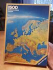 Ravensburger Puzzle 1000 Teile - Panoramakarte Europa (1990) -  vollständig