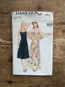 4548 Tie Neck Fit & Flare Dress Size 6-8 Uncut Vintage Butterick Sewing Pattern - Picture 1 of 2