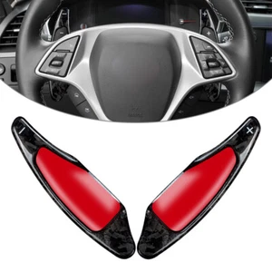 Extensión de palanca de cambios de volante apta para Chevrolet Camaro Corvette C7 carbono - Imagen 1 de 12