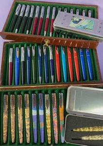 Waterman Reflex Fountain & Ballpoint Pens Vintage c1980/90s Unused Stock CHOOSE - Foto 1 di 51