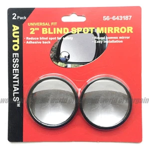 2x CAR TRUCK Side View Mirror BLIND SPOT Rear Universal Fit Convex Self Stick R8 - Bild 1 von 2