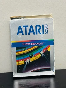 Super Breakout (Atari 5200, 1982) Complete CIB W/Manual & Warranty Tested - Picture 1 of 8