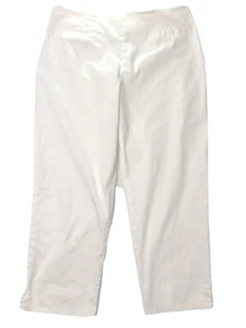 Votre Nom Collection Hugh Rise Slit Pockets Women’s White Pants, Size 14 - Picture 1 of 5
