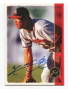 1999 Just Minors Hee Seop Choi Signed Card Baseball Autographed AUTO #165