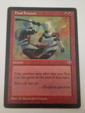 MTG Magic the Gathering English Final Fortune 1996 Mirage MP