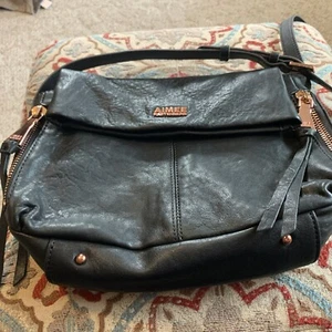 Aimee Kestenberg Medium Leather Black Crossbody Bag Rare Hardware - Picture 1 of 24