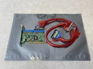SIIG SCPE4B12S4 PCI IDE Controller Card w/ Scopio IDE Round Cable - Picture 1 of 4