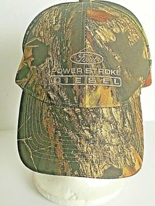 POWER STROKE DIESEL Logo Camouflage Adjustable Size Cap Unisex Strapback - Foto 1 di 8