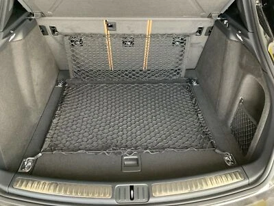 Rear Trunk Floor + Envelope Style Mesh Cargo Nets for PORSCHE MACAN 2015-2025 - Bild 1 von 4