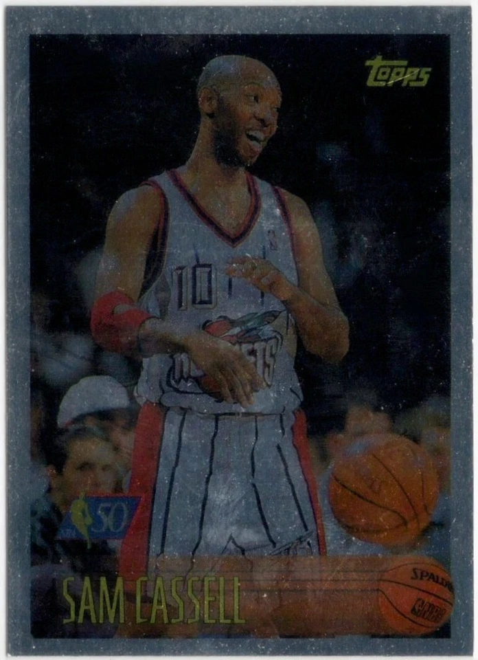 1996-97 Topps Foil NBA 50 Sam Cassell Parallel Card #82 Rockets - Image 1 of 1