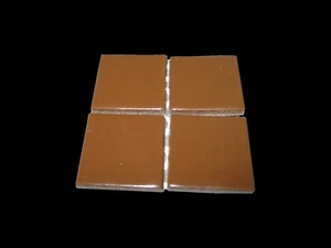 1 7/8" x 1 7/8" Bark Brown Glossy Wall Remodel Tile Mosaic Ceramic C#550 1 Pc - Picture 1 of 1