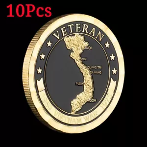 10 Pcs Collection Gift Souvenir 1959-1975 Vietnam War Coin Challenge Decoration - Picture 1 of 5