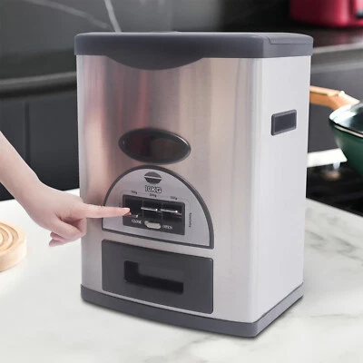 Dispensador automático de arroz de 10 kg/22 libras contenedor de alimentos de grano grande caja de almacenamiento NUEVO Foto 1 de 4