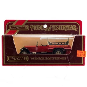 Matchbox Models of Yesteryear 1920 Rolls Royce Fire Engine Y-6-4 England 1984 - Picture 1 of 5