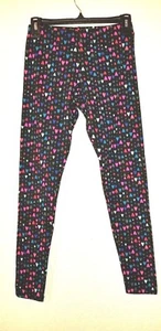 New  W/O Tag Girl's TG Total Girl Sz XL 16 Pull on Legging Pants Multi clr Heart - Picture 1 of 9