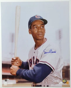 ERNIE BANKS Signed 16x20 MLB Licensed Chicago Cubs Photofile Photo HOF GA & BAS - Picture 1 of 4