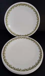 Vintage Corelle Green White Crazy Daisy Spring Blossom 6 Dinner Plates - Picture 1 of 3