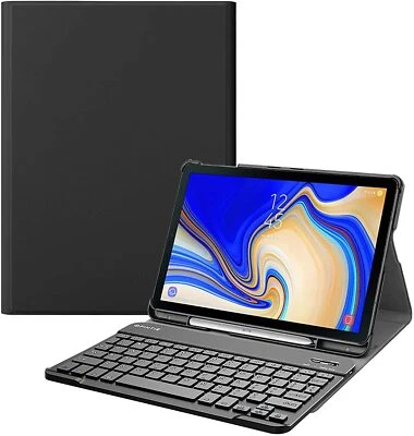 Keyboard Case for Samsung Galaxy Tab S4 10.5 Inch 2018 Slim Shell Stand Cover US - Image 1 of 4