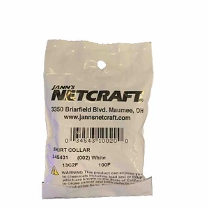 NETCRAFT fishing SKIRT COLLAR White - 100 PCs FREE SHIPPING - Picture 1 of 3