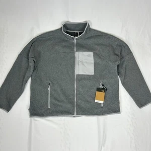NWT Men's North Face Medium 4X Grey Heather Big Front Range Fleece Jacket F36 - Picture 1 of 9