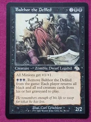 Magic The Gathering JUDGMENT BALTHOR THE DEFILED black card MTG - Image 1 of 2