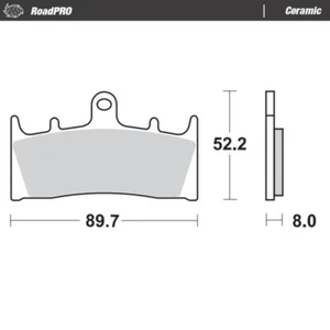 MotoMaster Front Brake Pads for Suzuki GSF1200S BANDIT 2005 RoadPRO Ceramic - Picture 1 of 1