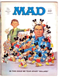 MAD Magazine #149 March 1972 Willard Spoof Sports Spy V Spy Politics Vintage - Picture 1 of 4