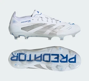 Adidas PREDATOR ELITE FG White Silver Mens Size US 10 Football Soccer Boots New✅ - Picture 1 of 11