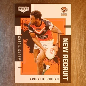 2023 NRL Elite New Recruit Apisai Koroisau Card NR33/34 Wests Tigers - Picture 1 of 2