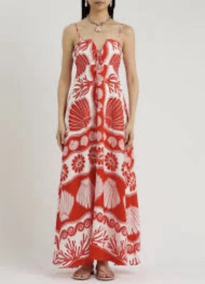 Maxi Vestido Farm Rio Ainika Shell Talla S Nuevo con Etiquetas Foto 1 de 4