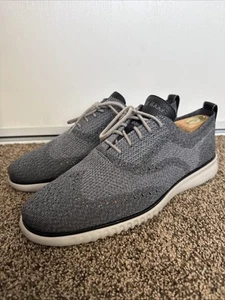 Zapato Cole Haan 2.Zerogrand Para Hombres Talla 10 Oxford Stitchlite Gris Punta de Ala C27565 - Imagen 1 de 4