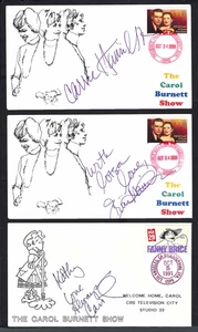 Gruppe Lot von 3 signierten Covern Carol Burnett und ihre 2 Töchter Carrie & Erin - Bild 1 von 1