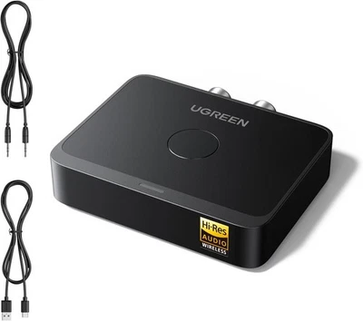 UGREEN Bluetooth 6.0 Adapter Stereoanlage LDAC Aux Hi-Res Audio Empfänger - Bild 1 von 4