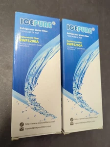 2 New~ Sealed~ Ice Pure Refrigerator Water Filter RWF5200A.  - Picture 1 of 2