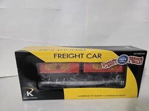 Coche plano Ringling Bros. calibre K Line O-O27 con 2 remolques nuevo bonito - Imagen 1 de 3