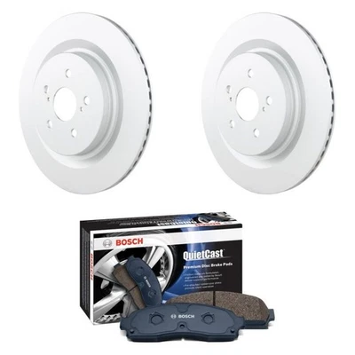 For Toyota Highlander 20-25 QuietCast Premium Rear Brake Kit w Ceramic Pads Foto 1 de 2