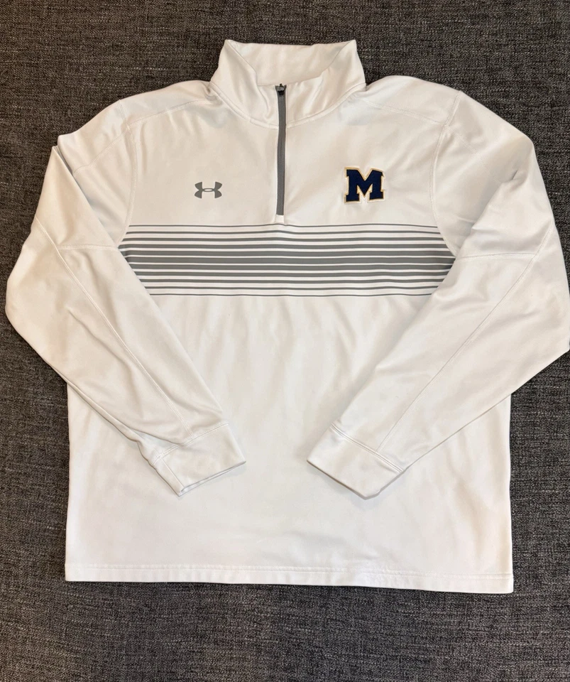 Under Armour University Of Michigan Quarter-zip pulloverOver XL Pre-owned - Image 1 of 4