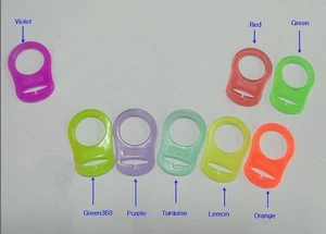 10, 5, 2, or 1 MAM Style Silicone Dummy Adapters- Ring - Clip Single or Mixed - Picture 1 of 9