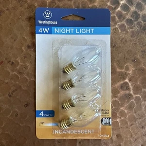 Westinghouse Night Light Bulb 4 W Candelabra 2 In. Clear 04794 - Picture 1 of 2