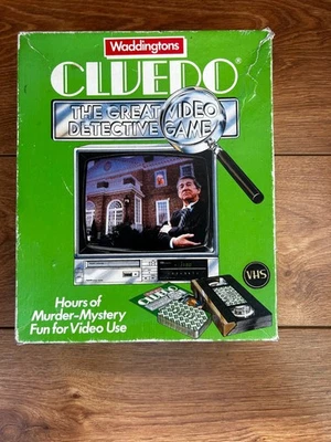 VINTAGE 80'S WADDINGTONS CLUEDO VHS VIDEO VERSION COMPLETE - Image 1 of 4